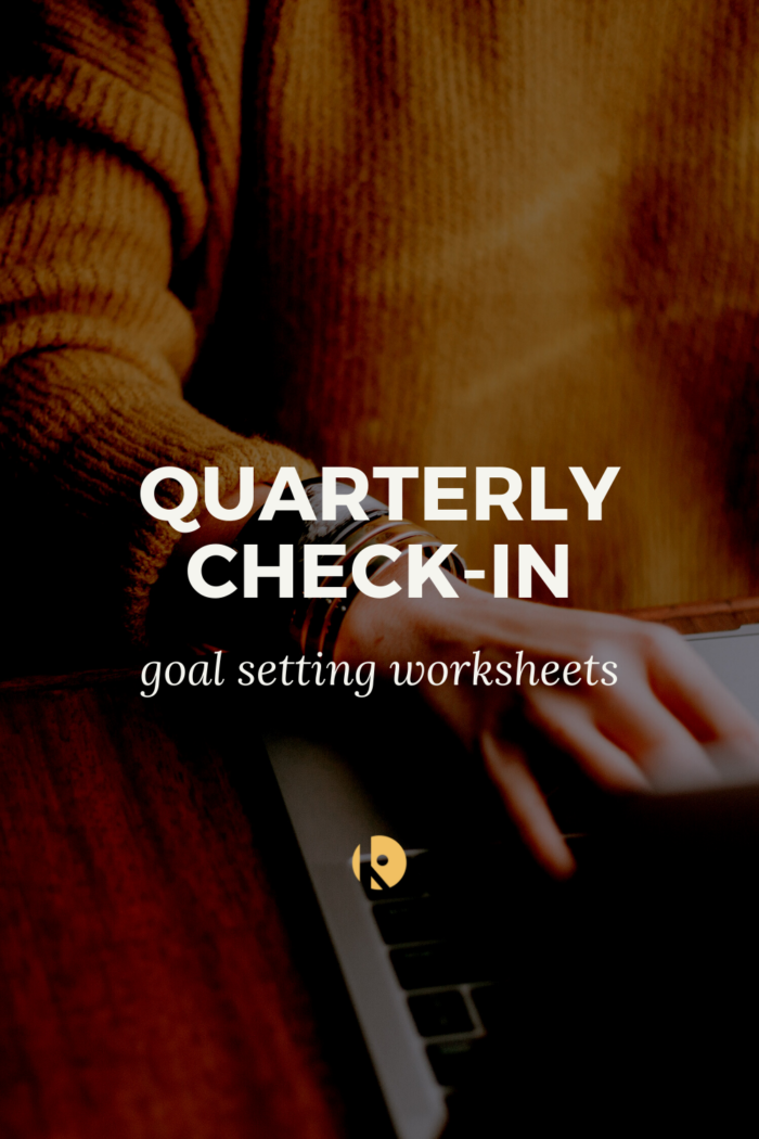 Quarterly Check-In — Goal Setting Worksheets