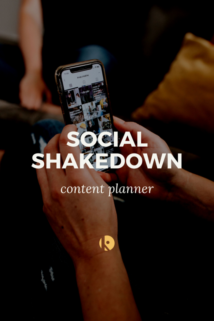 Social Shakedown — Content Planner