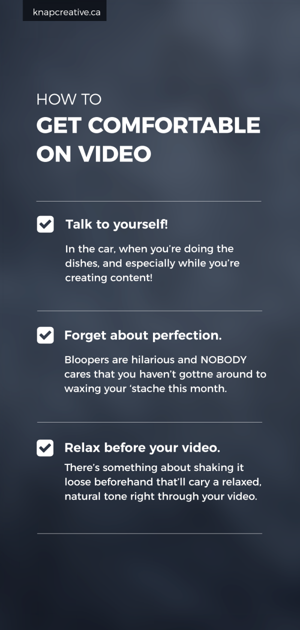 How to Get Comfortable on Video (and what to post!)