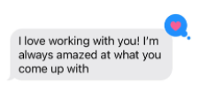 Screenshot of happy client testimonial 
